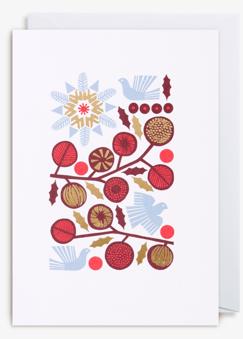 Berries Christmas Card - For My Grandchild: A Memory Album For You To Fill In, transparent png #4148307