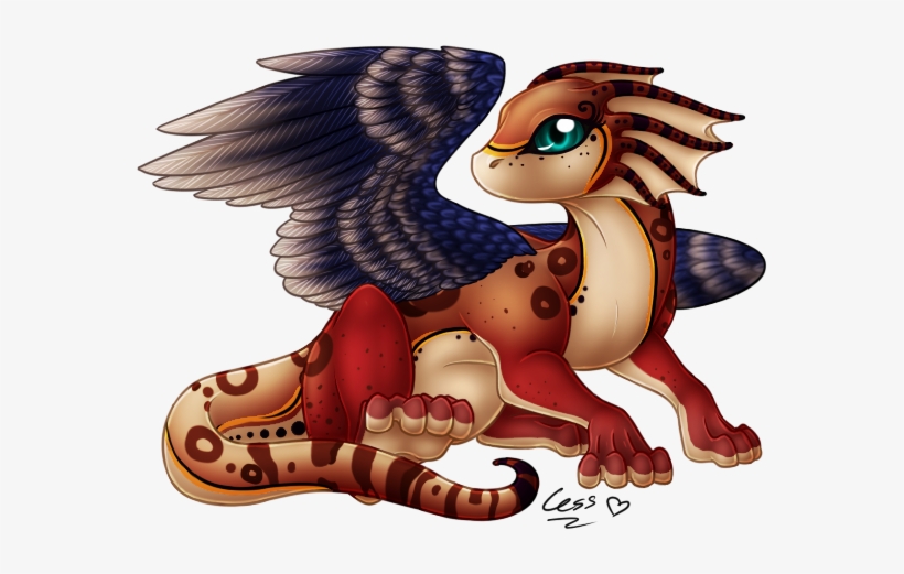 Dragon Baby 1 By Cessea - Cute Anime Baby Dragons, transparent png #4148790