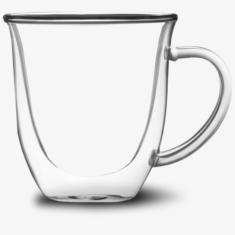 Milk Foam - Joyjolt Double-wall Insulated Glass Mug With Handle, transparent png #4148794
