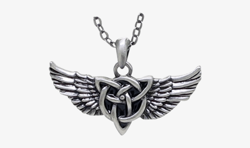 Celtic Wings Pendant - Alloy Celtic Wings Necklace, transparent png #4148914