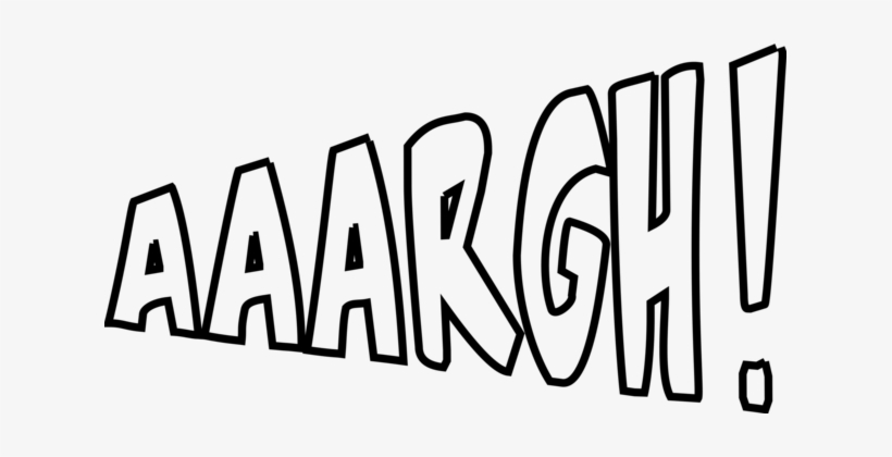 Onomatopoeia Screaming Comics Suffering Word - Onomatopoeia Scream, transparent png #4149072