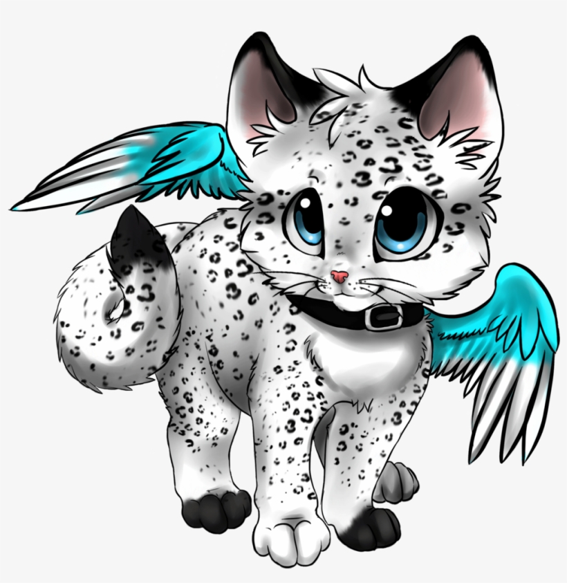 Cute Cat With Wings Drawings Free Transparent PNG Download PNGkey