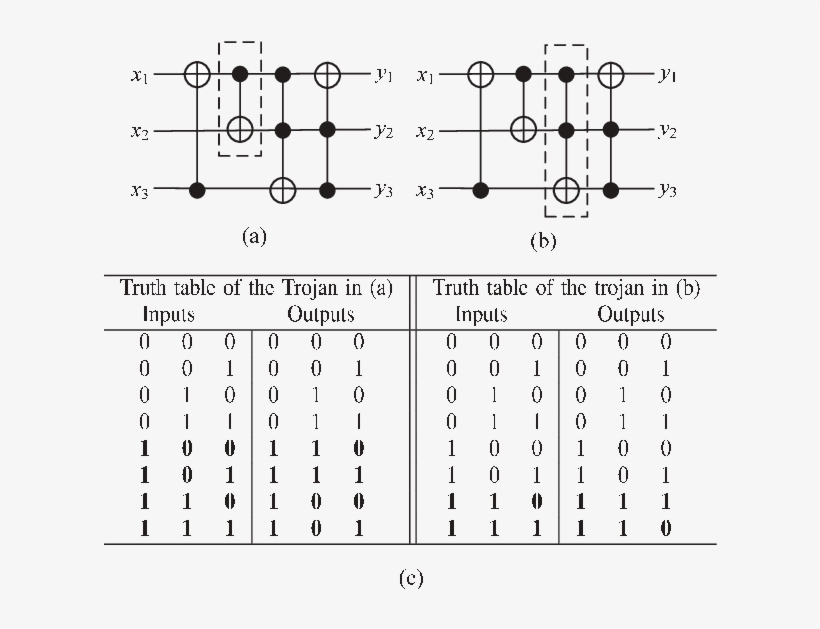 Reversible Circuits With An Arbitrary Trojan Gate In - Trojan Gate, transparent png #4149440