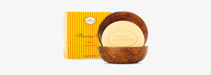 The Art Of Shaving Lemon Shaving Soap In A Teak Wood - Art Of Shaving Shaving Soap With Wooden Bowl (all Skin, transparent png #4149513