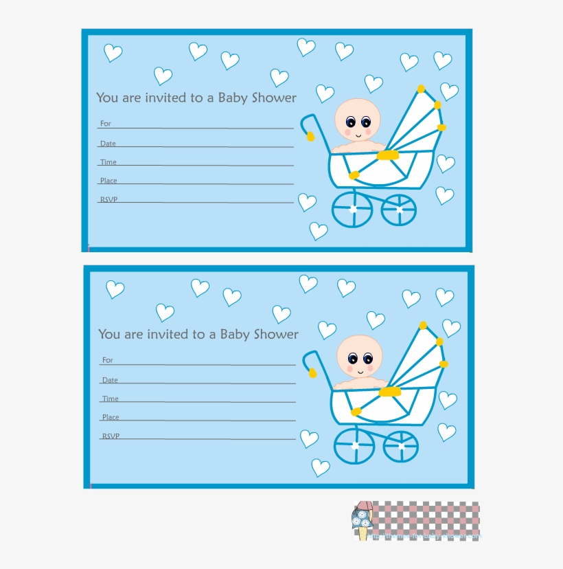 Cute Baby Shower Invitations For A Boy Template, transparent png #4149596