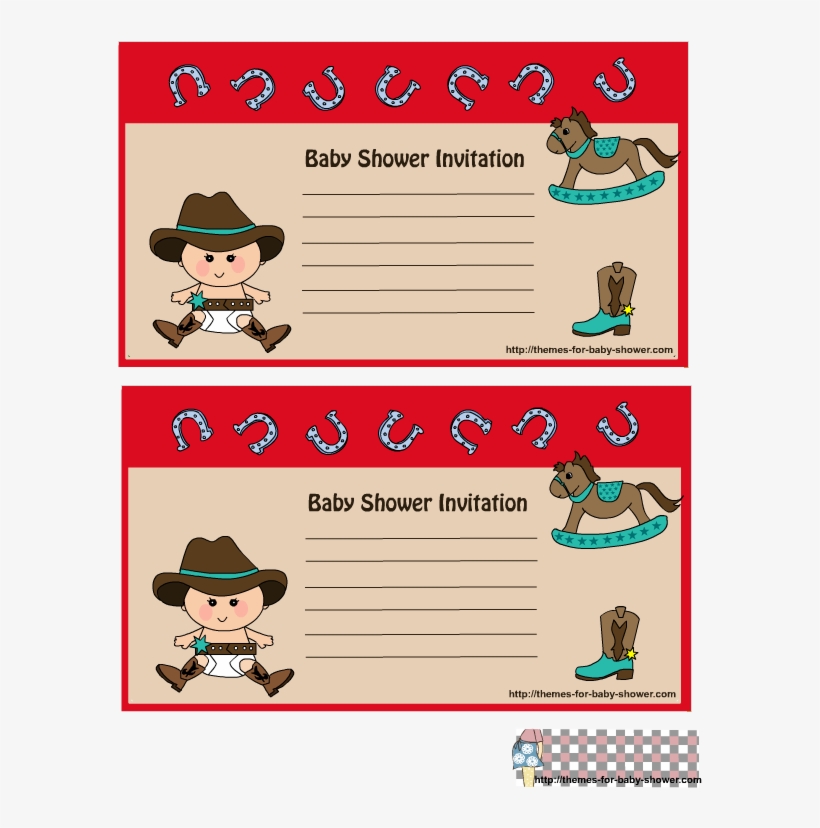 Cow Boy Baby Shower Invitations 1 - Baby Shower, transparent png #4149691