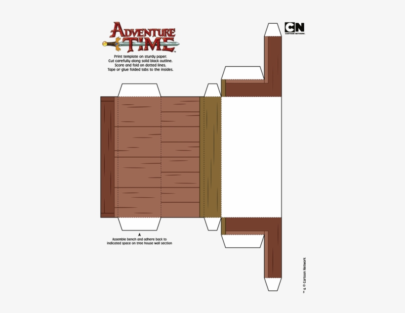 Les Quería Dejar Los Moldes De Los Personajes De Hora - Papercraft Adventure Time Tree House, transparent png #4150106