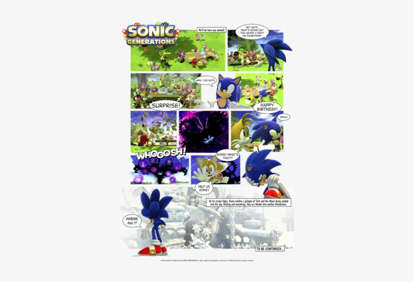 Sg Storyline Comic Strip Final - Sonic Generations Game Xbox 360, transparent png #4150107