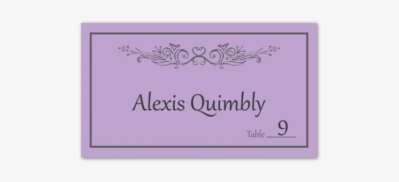 Hand Drawn Scroll Place Cards - Fountain, transparent png #4150238