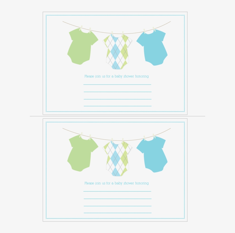 Onesies Template To Add Onto The Blank Invitation If - Paper, transparent png #4150281