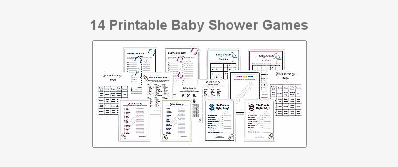 Baby Shower Games - Free Baby Shower Game, transparent png #4150570