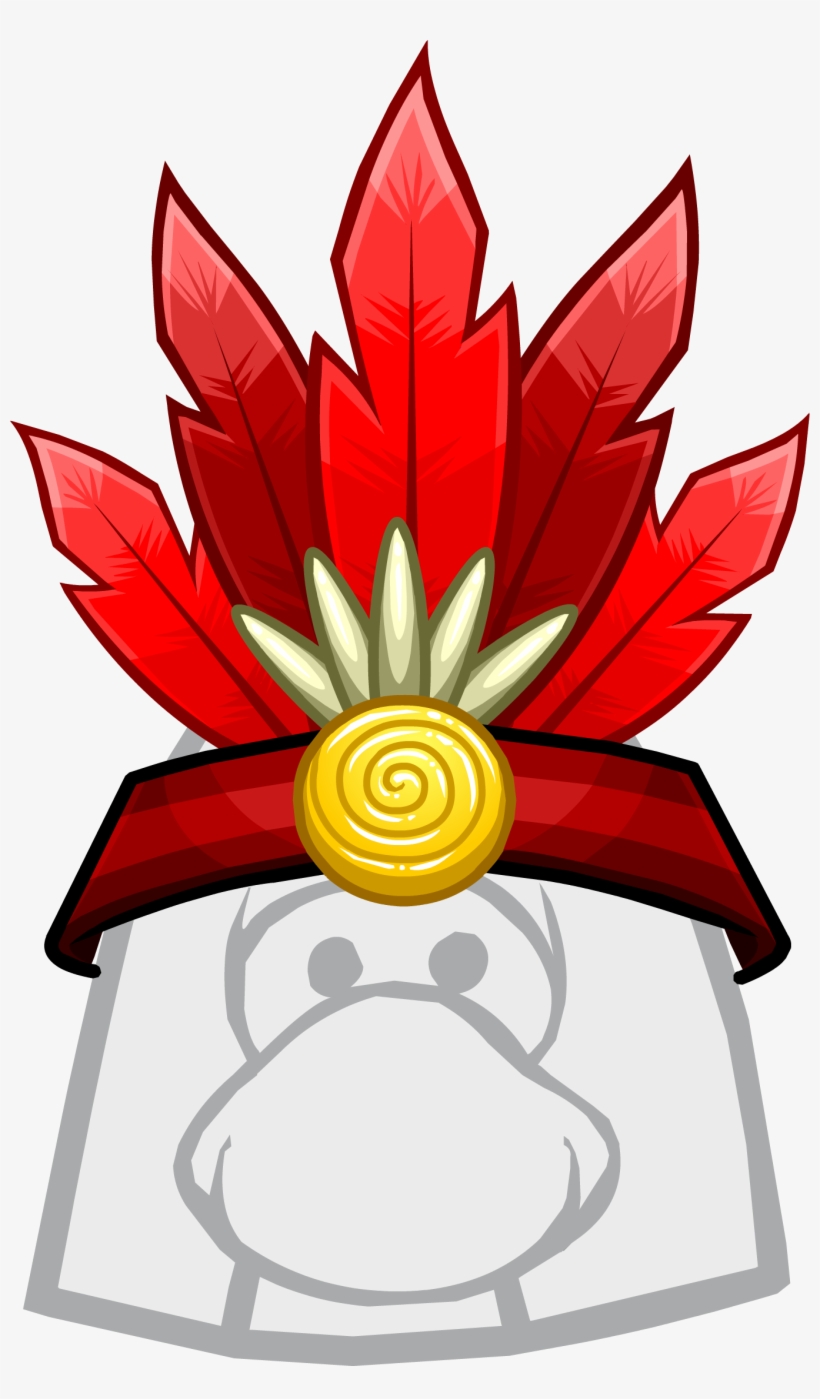 Apple Headband Clothing Icon Id 1441 Updated - Headdress Club Penguin -  Free Transparent PNG Download - PNGkey