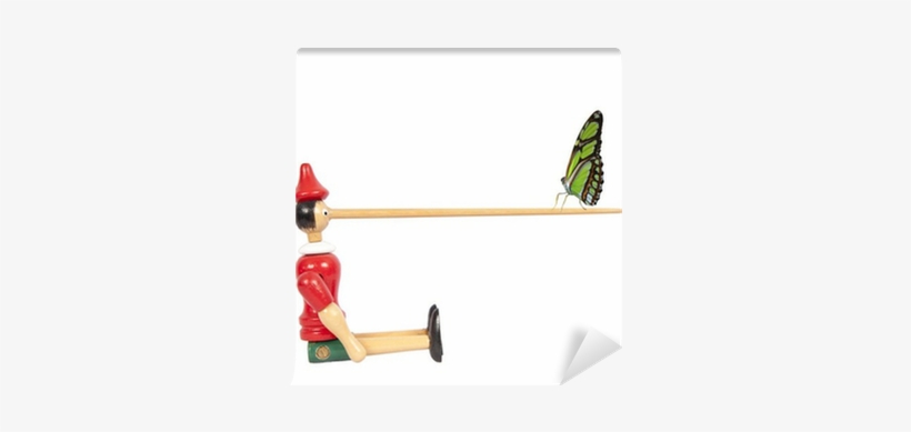 Wooden Pinocchio Doll With Long Nose Wall Mural • Pixers® - Wooden Pinocchio Doll With Long Nose Yard Sign, transparent png #4150906