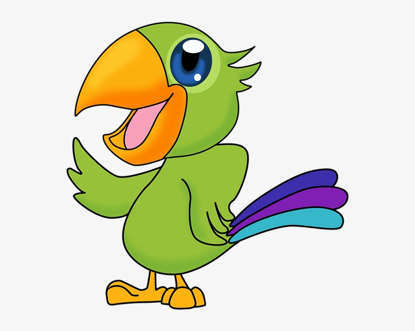 Drawing Parrot, Drawing Perico, Parrot Mexican, Ave - Parrot Drawing, transparent png #4151343