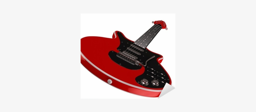 Vinilo Pixerstick Rojo Clásico De La Guitarra Eléctrica - Electric Guitar, transparent png #4151495