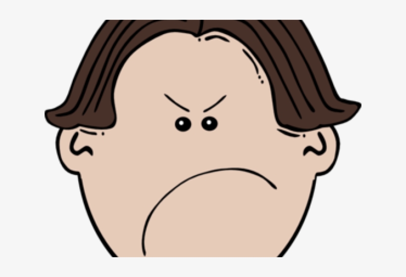 Anger Clipart Angry Girl - Angry Facial Expression Cartoon Png - Free  Transparent PNG Download - PNGkey