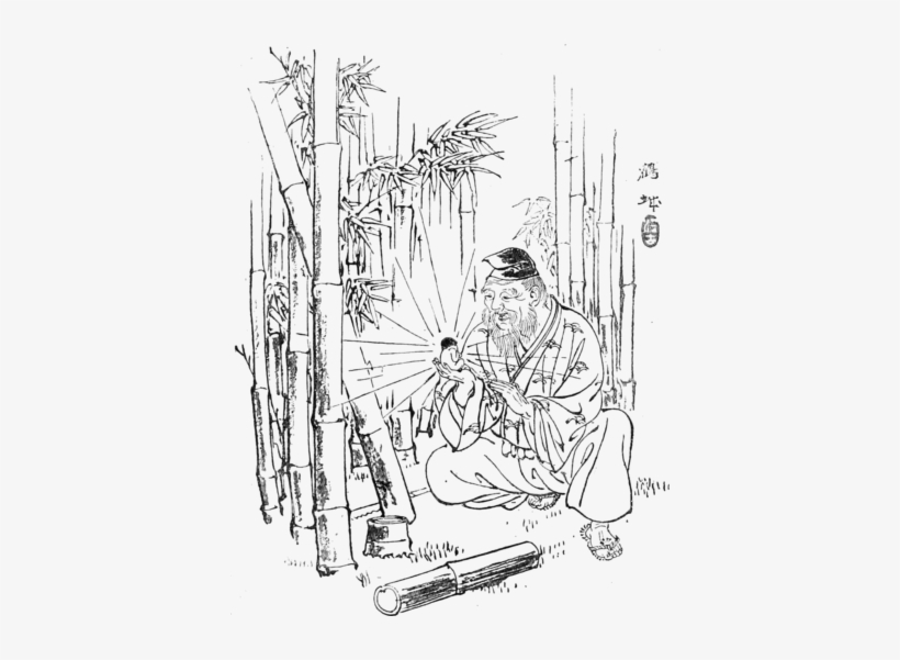 He Took The Little Creature In His Hand - The Japanese Fairy Book, transparent png #4152014