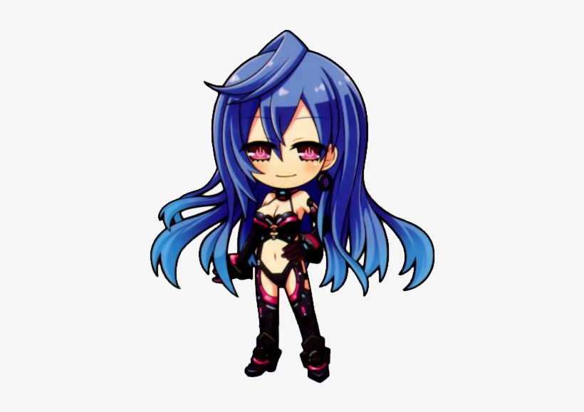 10 Iris Chibi - Hyperdimension Neptunia Plutia Chibi, transparent png #4152110