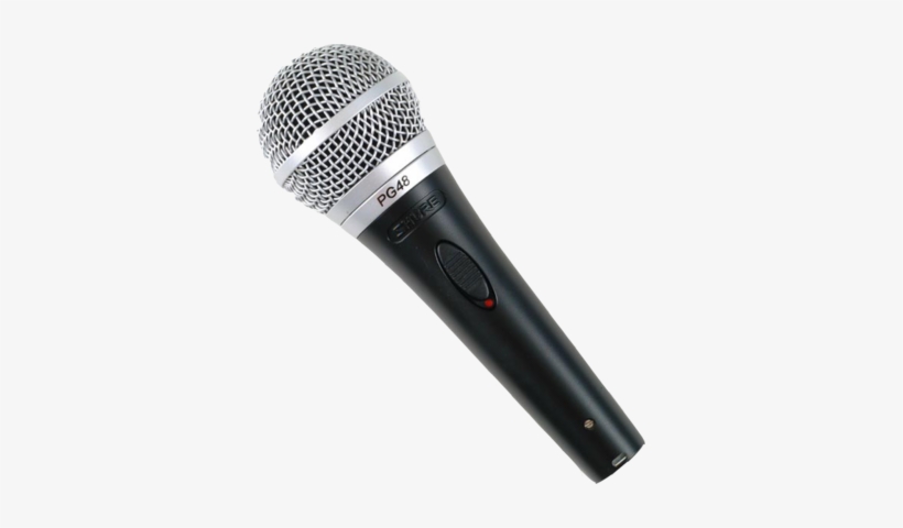 Microphone Png Psd Detail - Shure Pg48 Microphone - Black/silver, transparent png #4152132