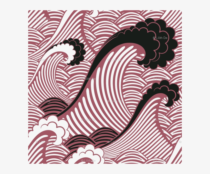 Wallsneedlove Waves Of Chic Removable, transparent png #4152198