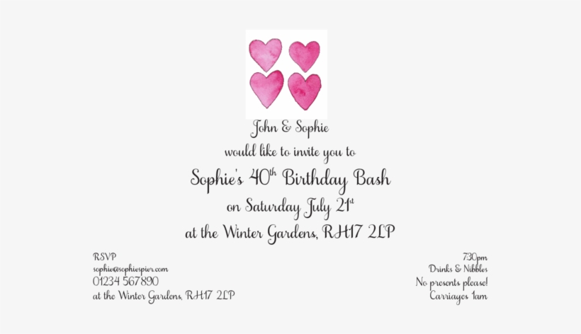 Four Hearts - Heart, transparent png #4153079