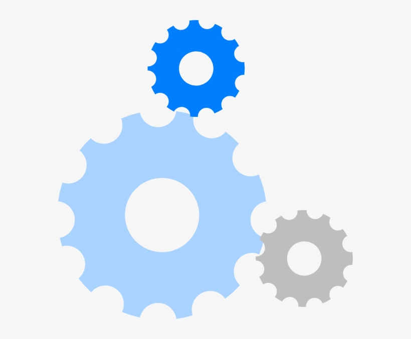 Blue Gears Svg Clip Arts 588 X 596 Px, transparent png #4154005
