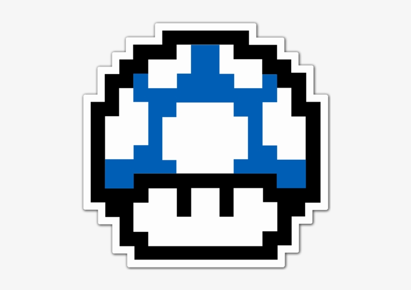 Car & Motorbike Stickers - Super Mario Mushroom 2d, transparent png #4154345