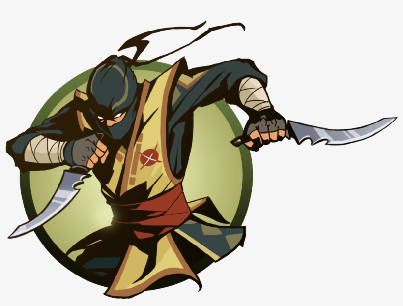 Ninja Man Knives 2 - Shadow Fight 2 Ninja Characters, transparent png #4154495