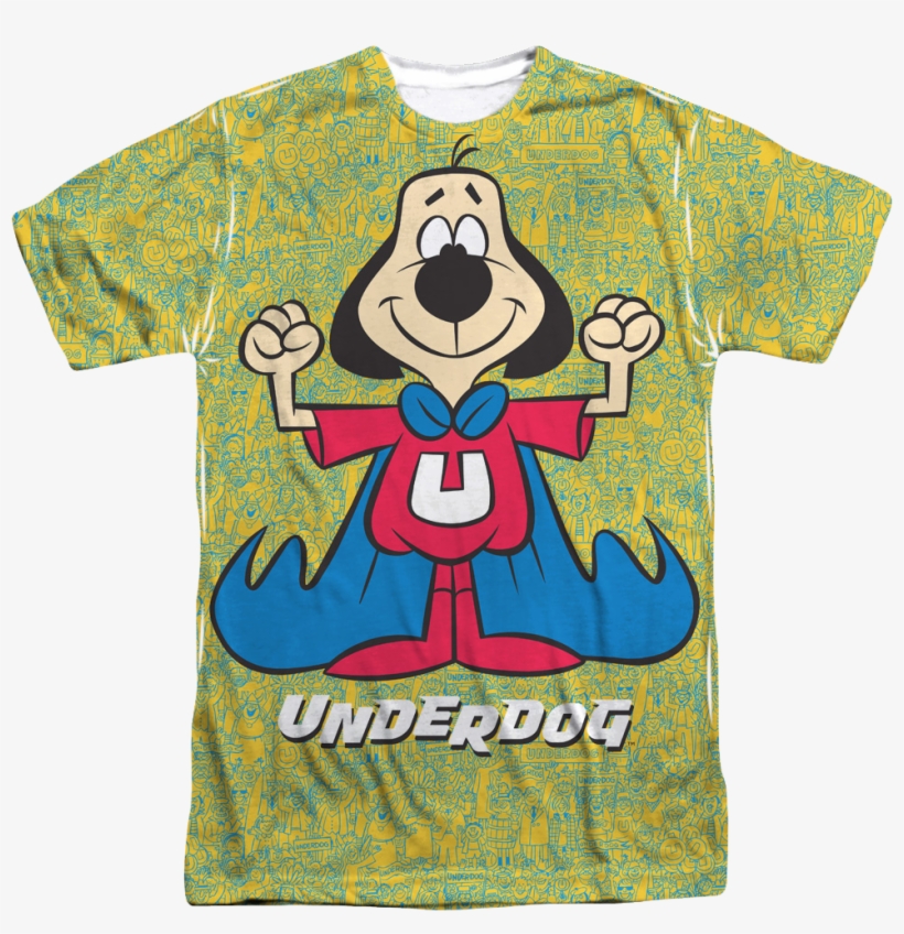 Underdog Sublimation T-shirt - Underdog Cartoon Comedy Superhero Tv Series Super Flex, transparent png #4154876