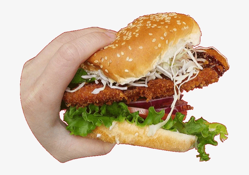 Chicken Katsu Burger - Buffalo Burger, transparent png #4155279