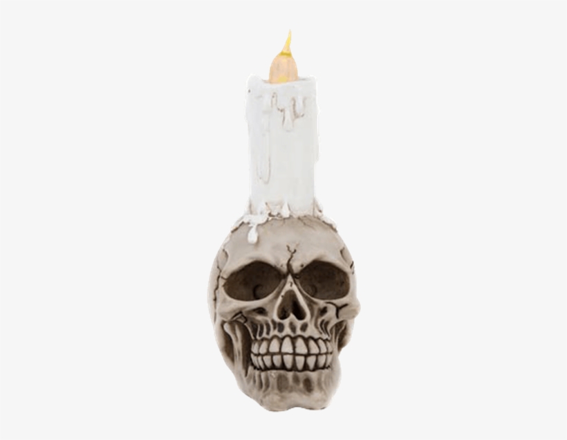 Led Skull Candle - Candle, transparent png #4155510