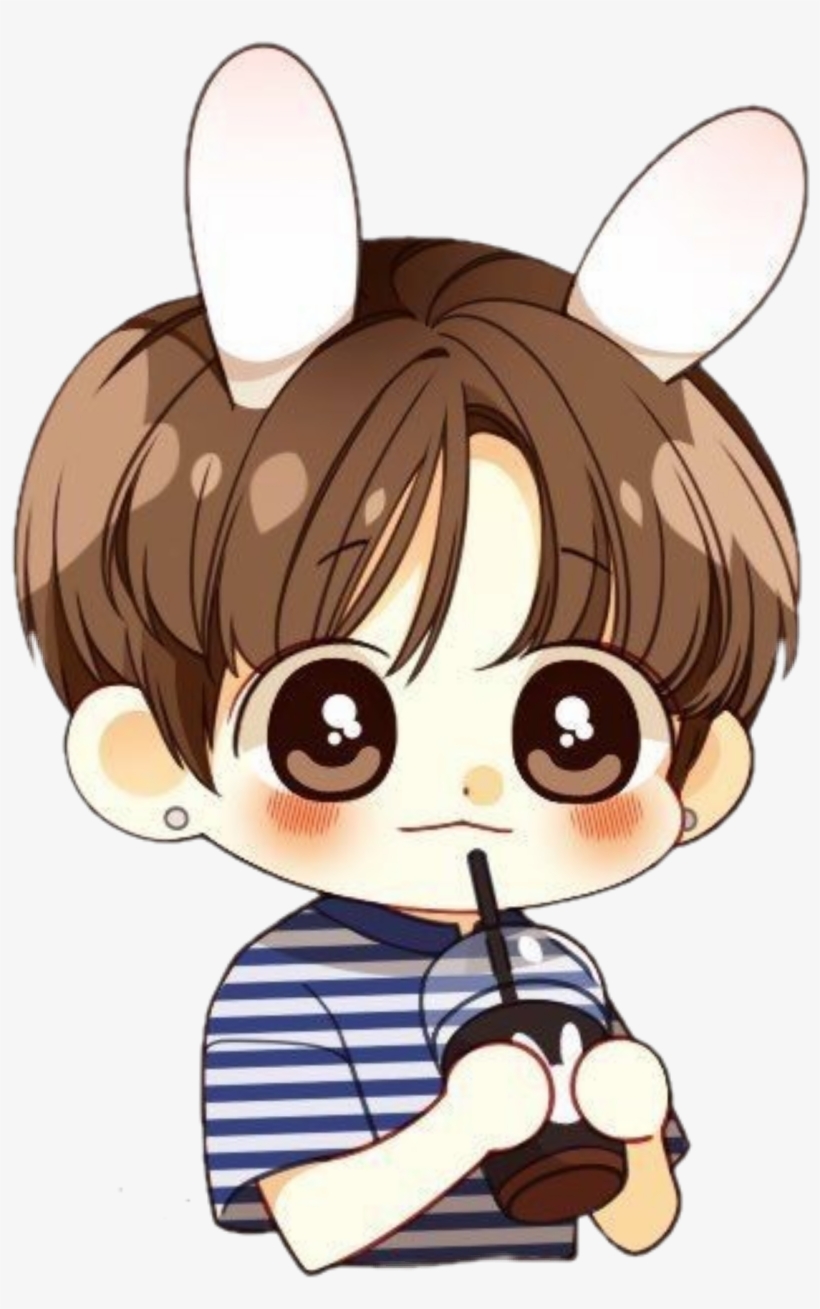 Jungkook Cute Kawaii Chibi Png Bts Cute Chibi - Vẽ Hình Chibi Bts, transparent png #4155516