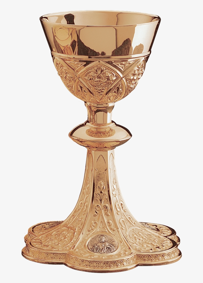 Metal Ware & Accessories - Brass Goldplated Chalice (5060) S/p Medallions,, transparent png #4155597