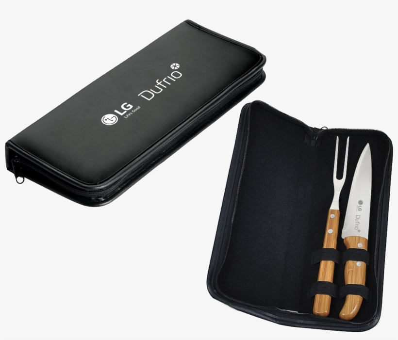 Tiles Kit Churrasco Em Bambuinox - Conjunto Garfo E Faca Com Estojo - 3 Peças, transparent png #4156021