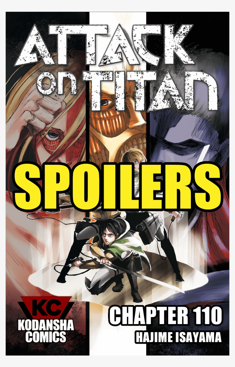 Attack On Titan Chapter 110 Spoilers See Them In The - Attack On Titan [book], transparent png #4156027