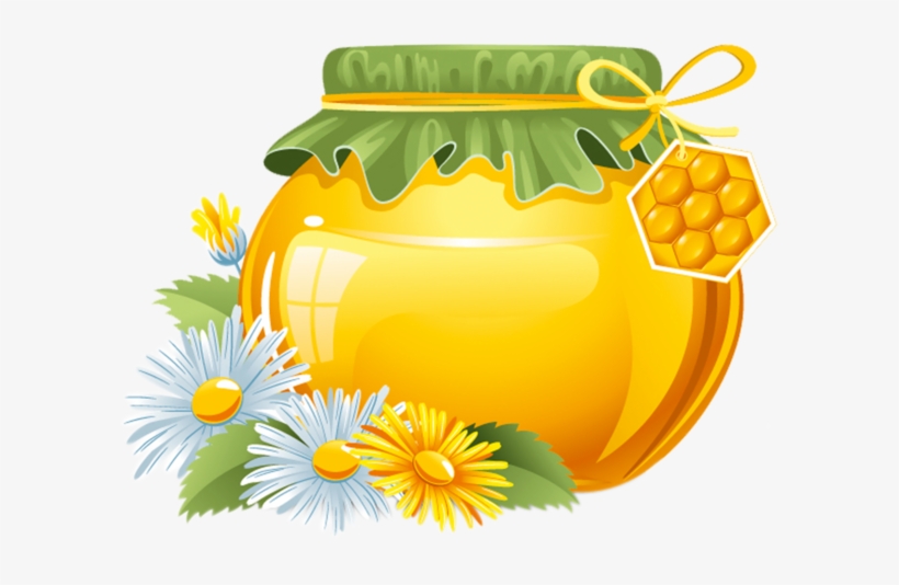 Tubes Pots De Miel En Png - Bee Flower Honey Png, transparent png #4156367