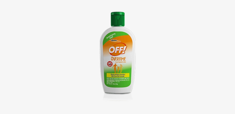 Off ® Overtime Insect Repellent Lotion - Off Mosquito Repellent Lotion, transparent png #4156369