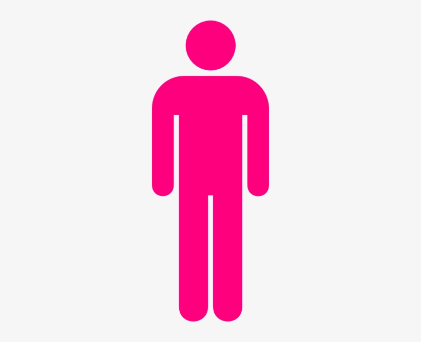 Male Blue Bathroom Sign, transparent png #4156430