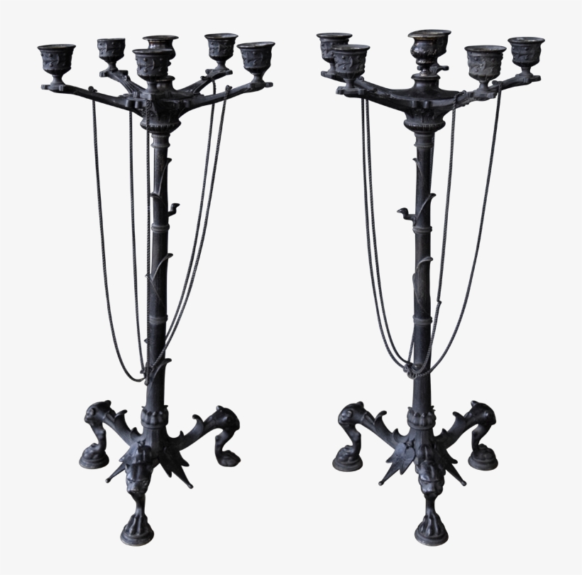 Antique Five-light Candelabras - Żyrandol Antique Five, transparent png #4156450