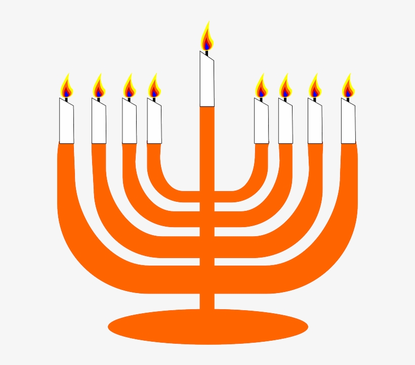 Jewish Monuments In Barcelona - Menorah Clip Art, transparent png #4156510