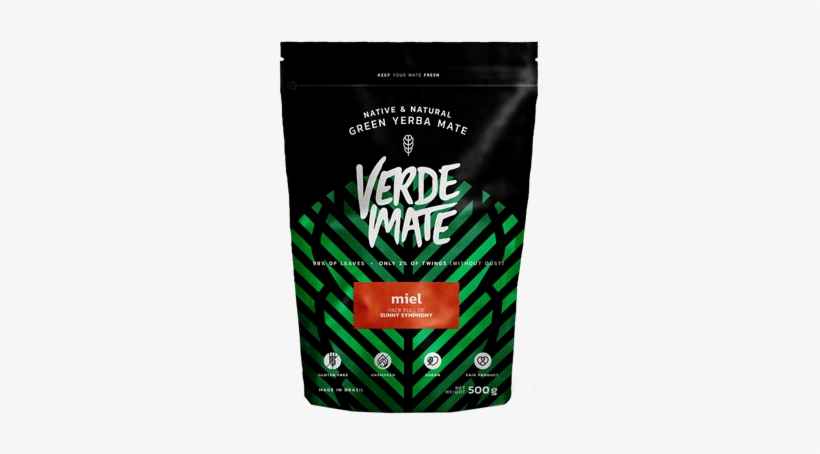 12x Yerba Verde Mate Green Miel 0,5kg - Verde Mate, transparent png #4156767