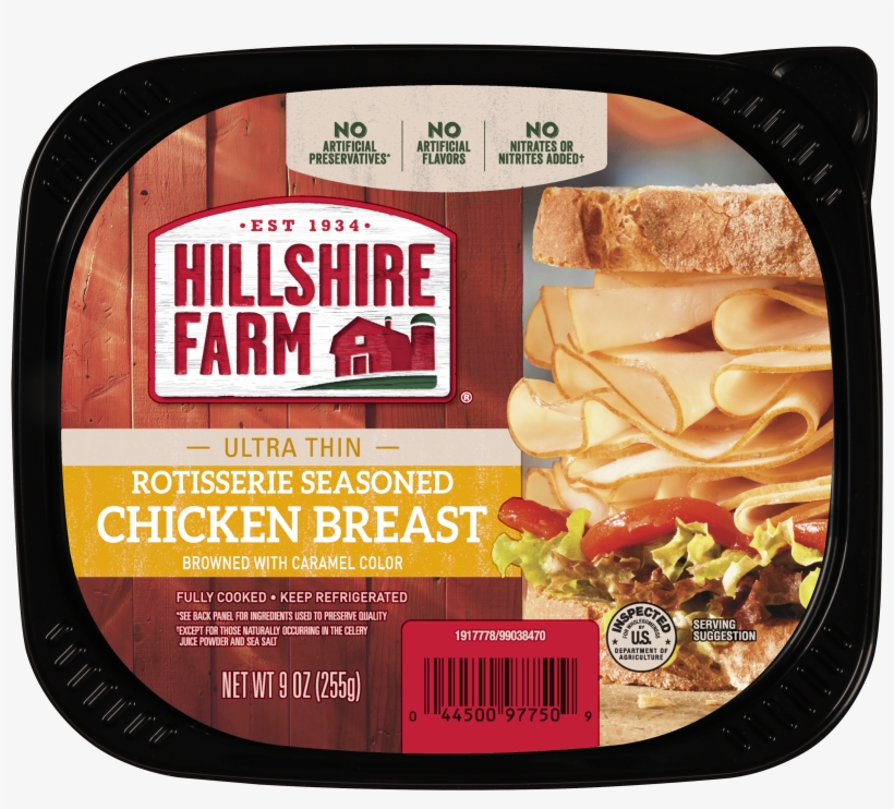 Hillshire Farm® Ultra Thin Sliced Lunchmeat, Rotisserie - Hillshire Farm Ultra Thin Oven Roasted Turkey Breast,, transparent png #4156898
