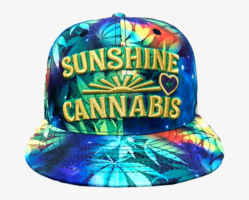 Sunshine Cannabis Galaxy Weed Leaf Hat - Cannabis, transparent png #4156954