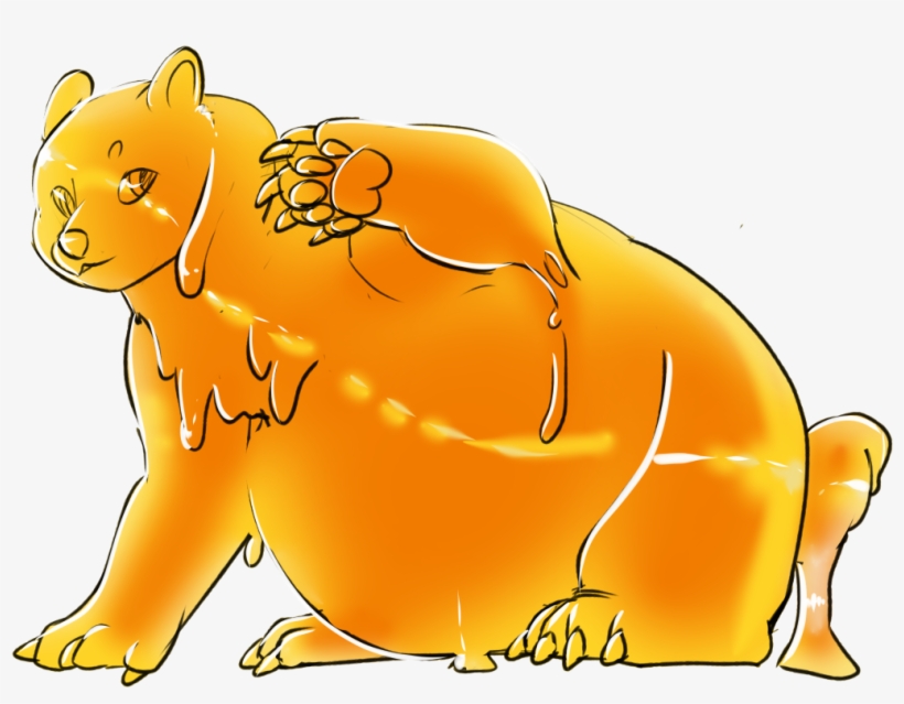 Miel The Bear~ Full Honey ~by Chillyphillix - Cartoon, transparent png #4156980