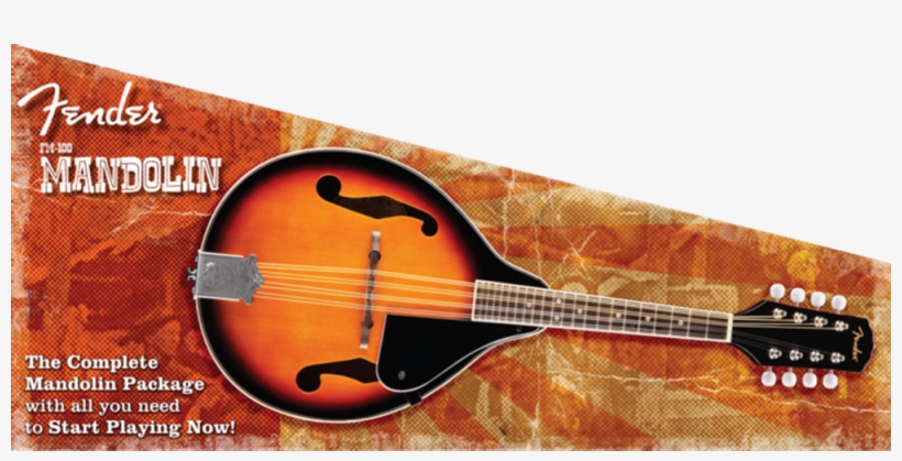 Fender Fm100 Mandolin Pack - Fender Concert Mandolin Starter Pack, transparent png #4157325