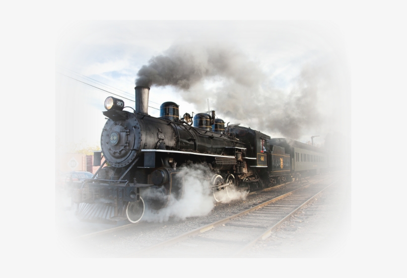 Old Train Steam Engine, transparent png #4157533