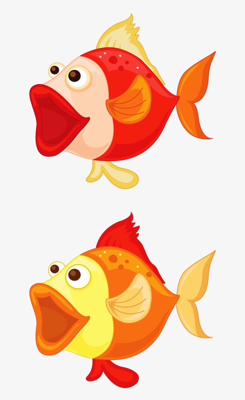 17 - Fish Open Mouth Cartoon, transparent png #4157645