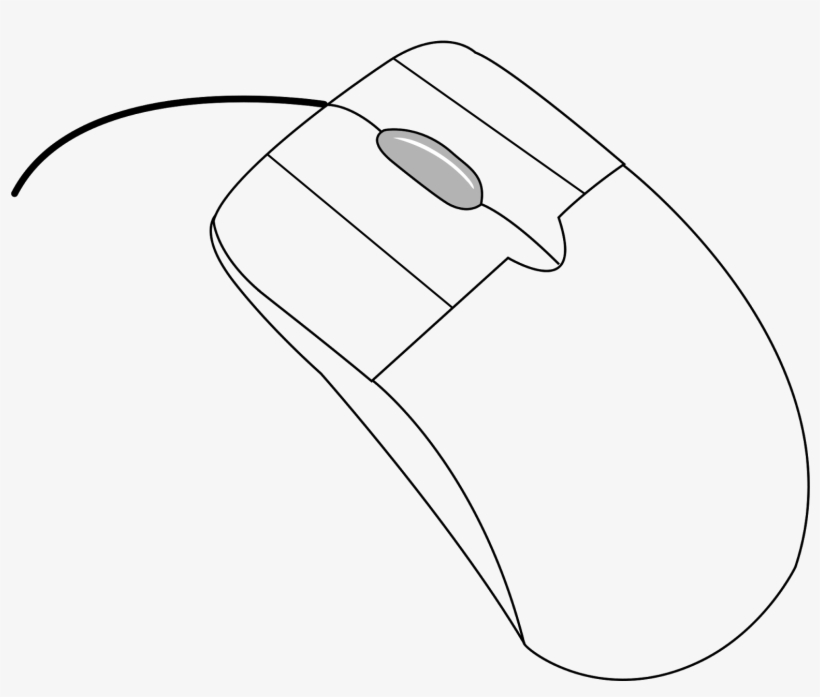 So It Should Have 4 Buttons On Top Of The Mouse - Gaming Mouse Drawing, transparent png #4157759