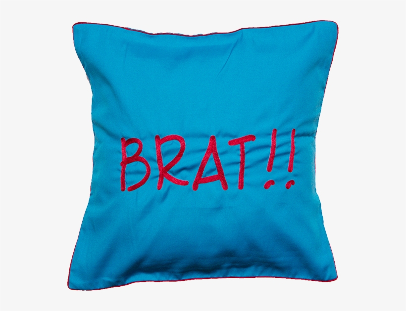 Brat Blue Cushion Cover - Cushion, transparent png #4158162