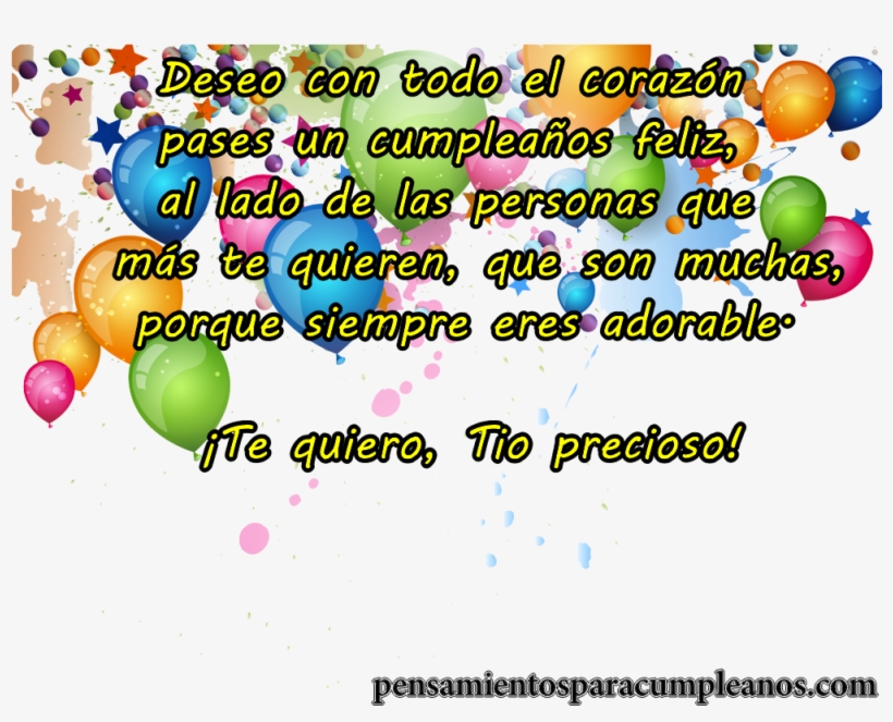 Tarjetas De Cumpleaos Para Tio - Birthday, transparent png #4158211
